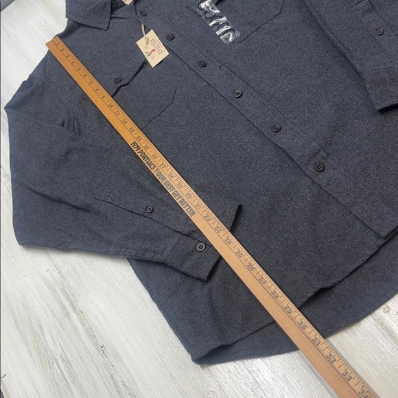 Red Head Brand Co. Men's Gray Button-Up Shirt Sz L - Picture 4 of 12